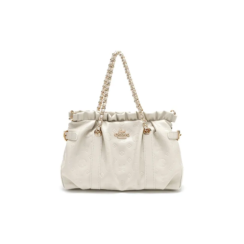 BETTINA VIVIAN ПУ (полиуретан) Одно плечо Сумка Стандартная Женская Экрю