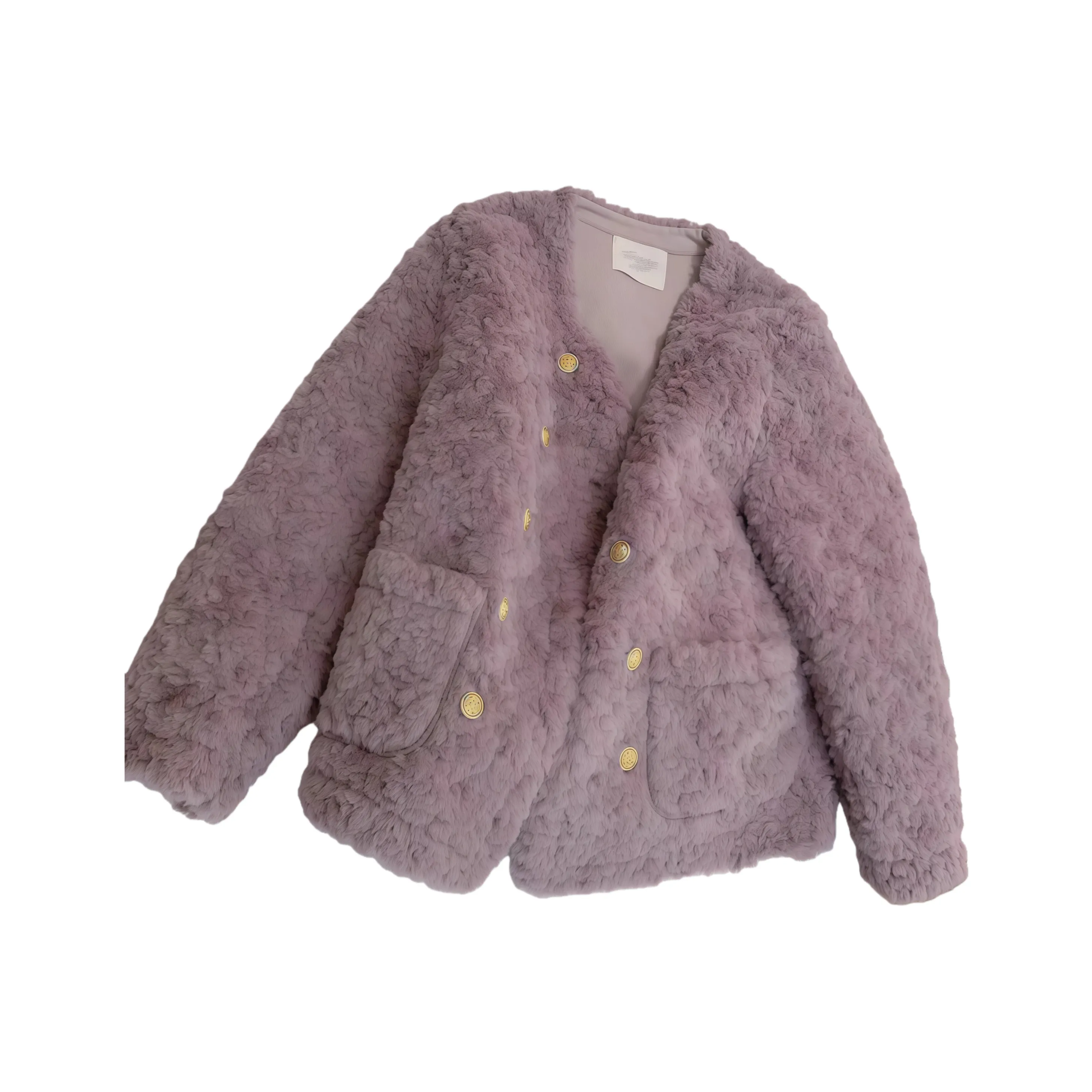 IQC Светло-фиолетовый Женские Бархатные Куртки
