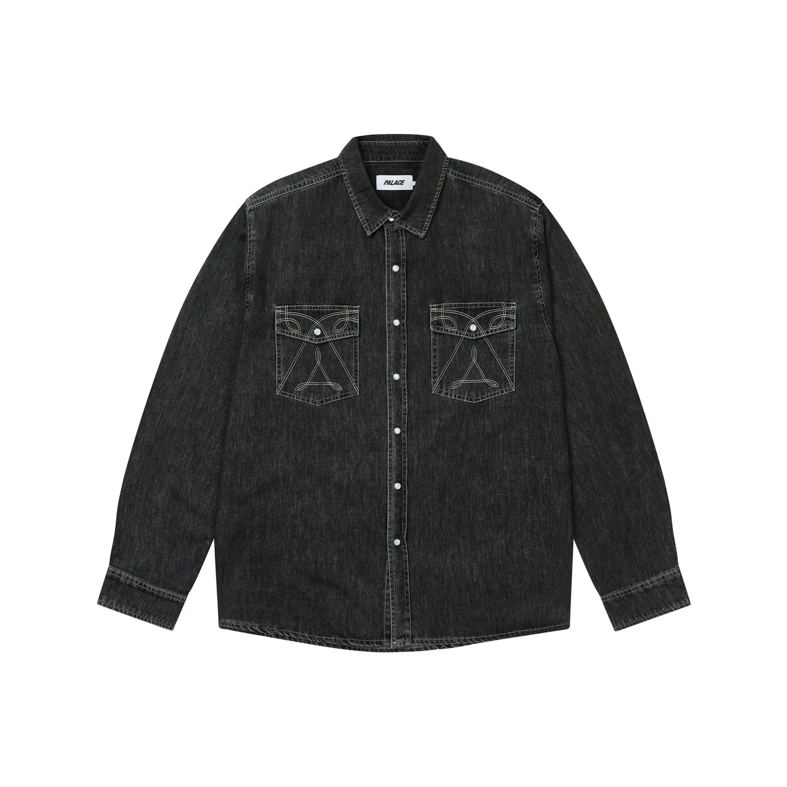 PALACE Fw25 DENIM WESTERN OVERSHIRT ШIRT Унисекс