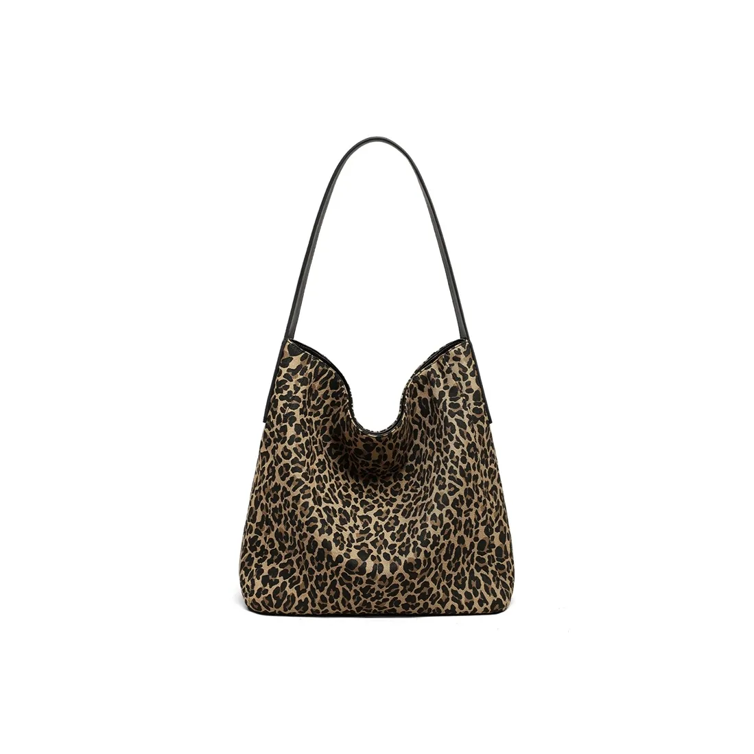 C°BANNER Ткань Сумка через плечо Средняя Женская с леопардовым принтом Черная