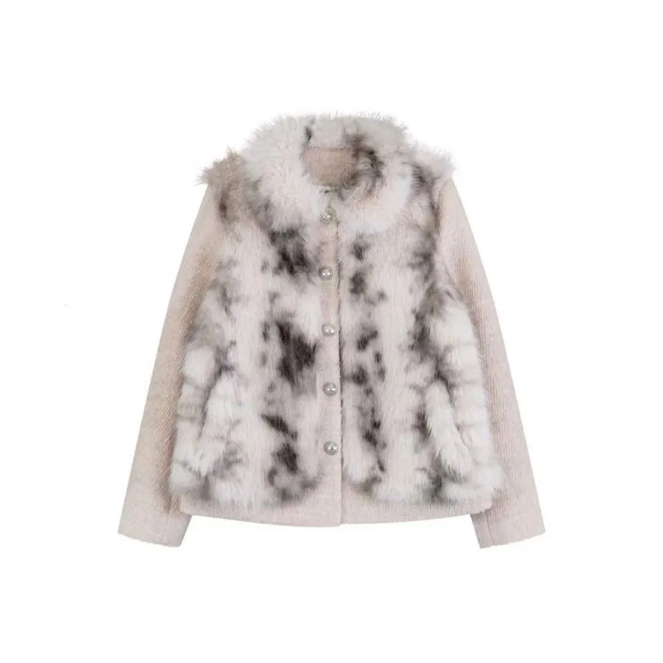 EMDPN Серый Розовый Женский Бархатный Куртка