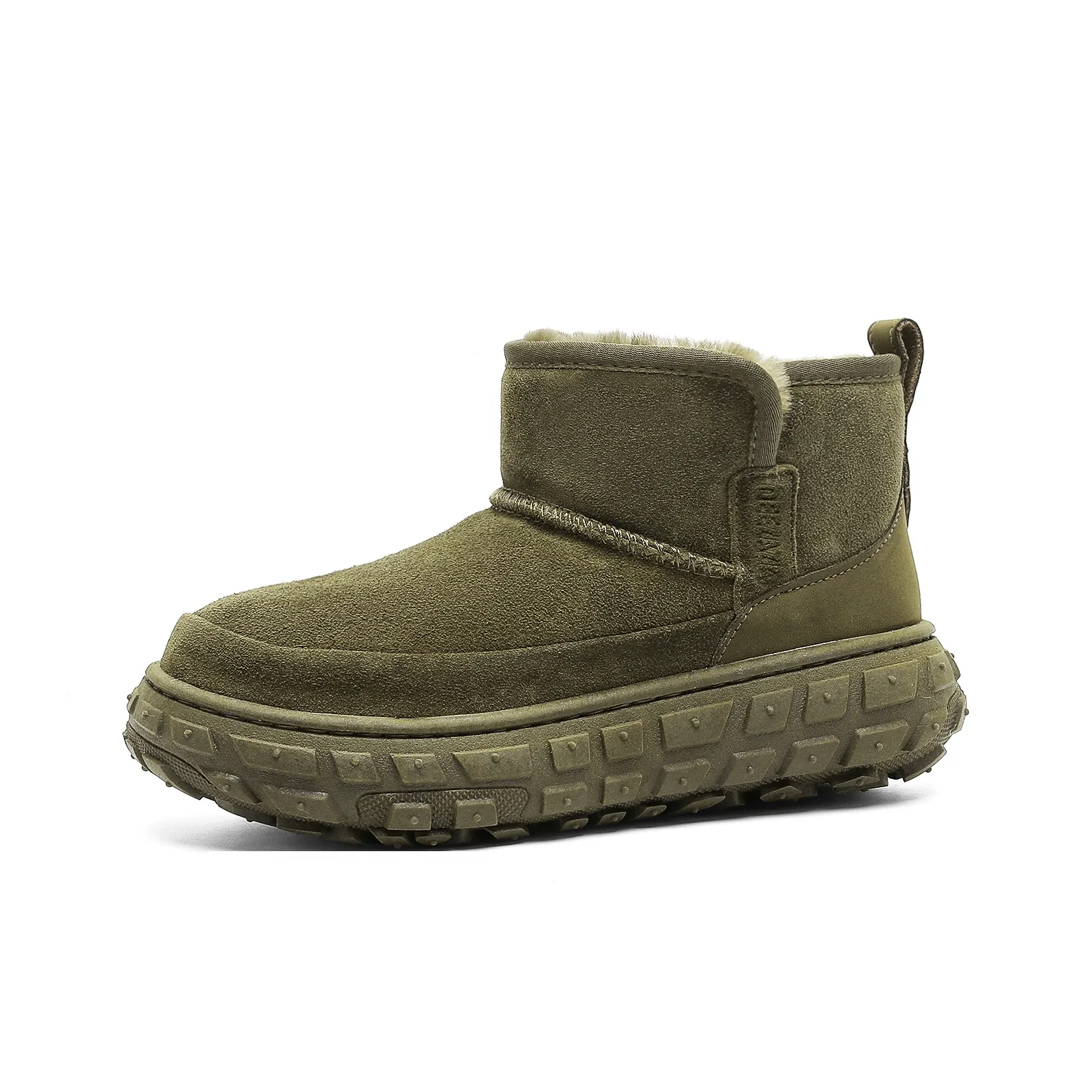 JIPOSEN Шина Подошва Утолщенная и с Флисовой Подкладкой Теплые Ботинки Увеличение Высоты Модные Зимние Ботинки Унисекс