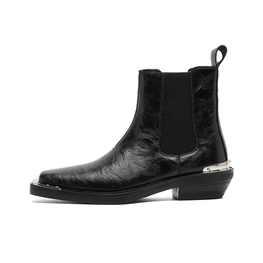 ZHENRAN Железо Голова Челси Мартин Boot Мужской