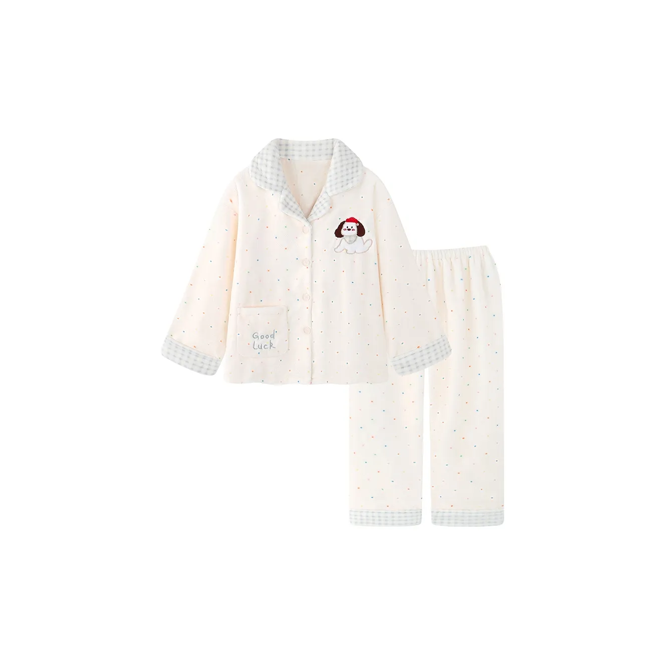 XIAOLIZI Многоцветный Дотированный Рождественские Шляпы Щенок Женские Пижамные Комплекты