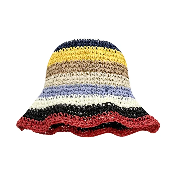 WINNIE LEE Соломенная плетеная панама унисекс