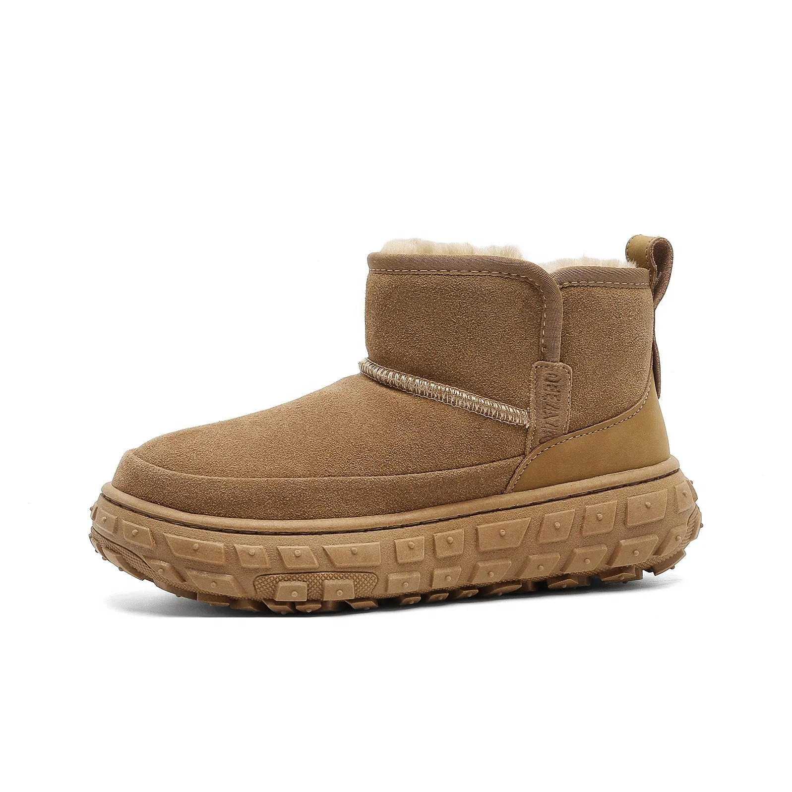 JIPOSEN Tire Эксклюзивный дизайн ботинок термические увеличивающие высоту модные сноубутсы унисекс каштановый