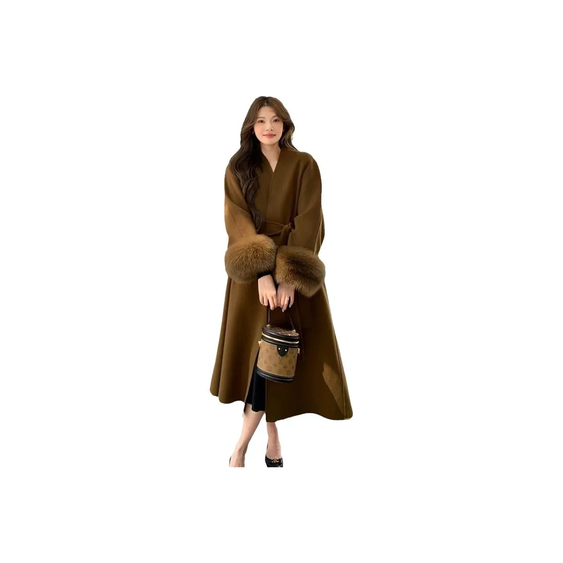 DITB Caramel Brown Women's Coat DITB Карамельный Коричневый Женское Пальто