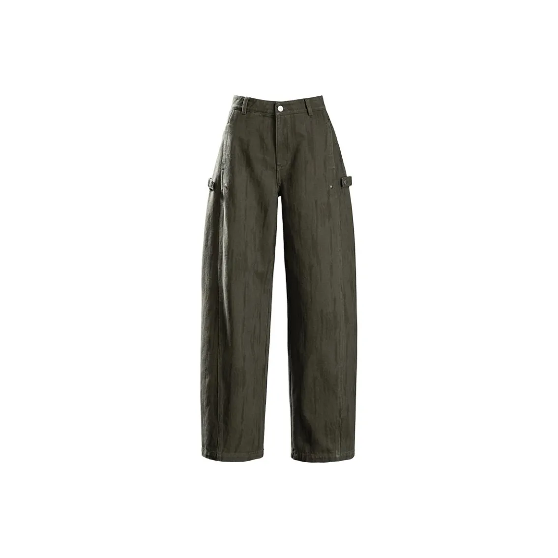 NINIUWOKU Армейский зеленый с принтом женские джинсы