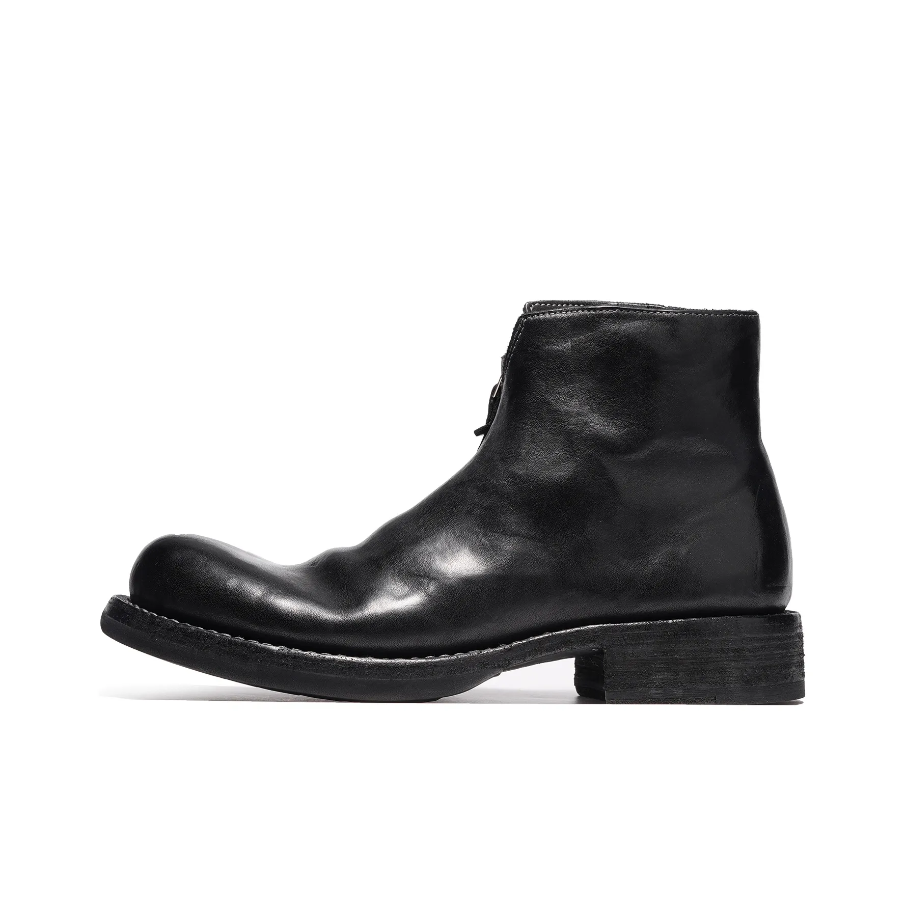 Dreambo Промытый Лошадиная кожа Ручной работы Goodyear Collaboration Женские Ботинки Ботильоны Женские