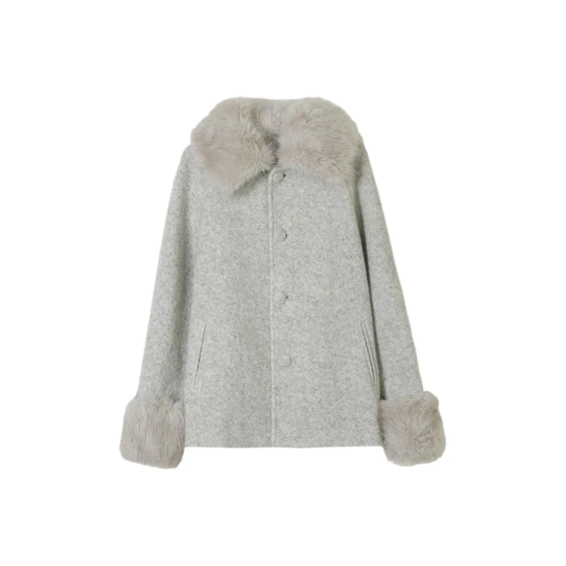 DITB Светло-серый Женский Пальто