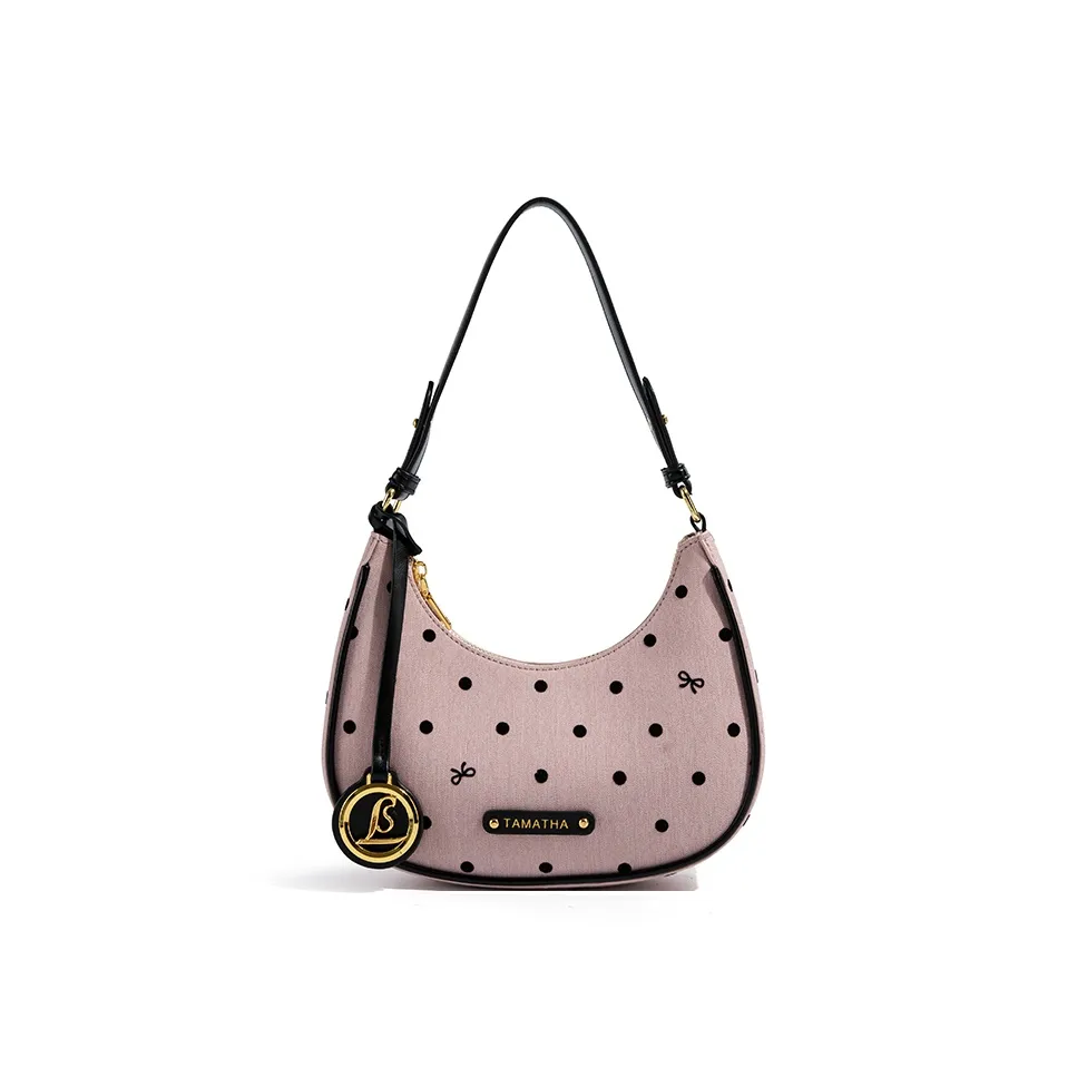 TAMATHA ПУ (полиуретан) Сумка через плечо Стандартная Женская Гороховый Розовый