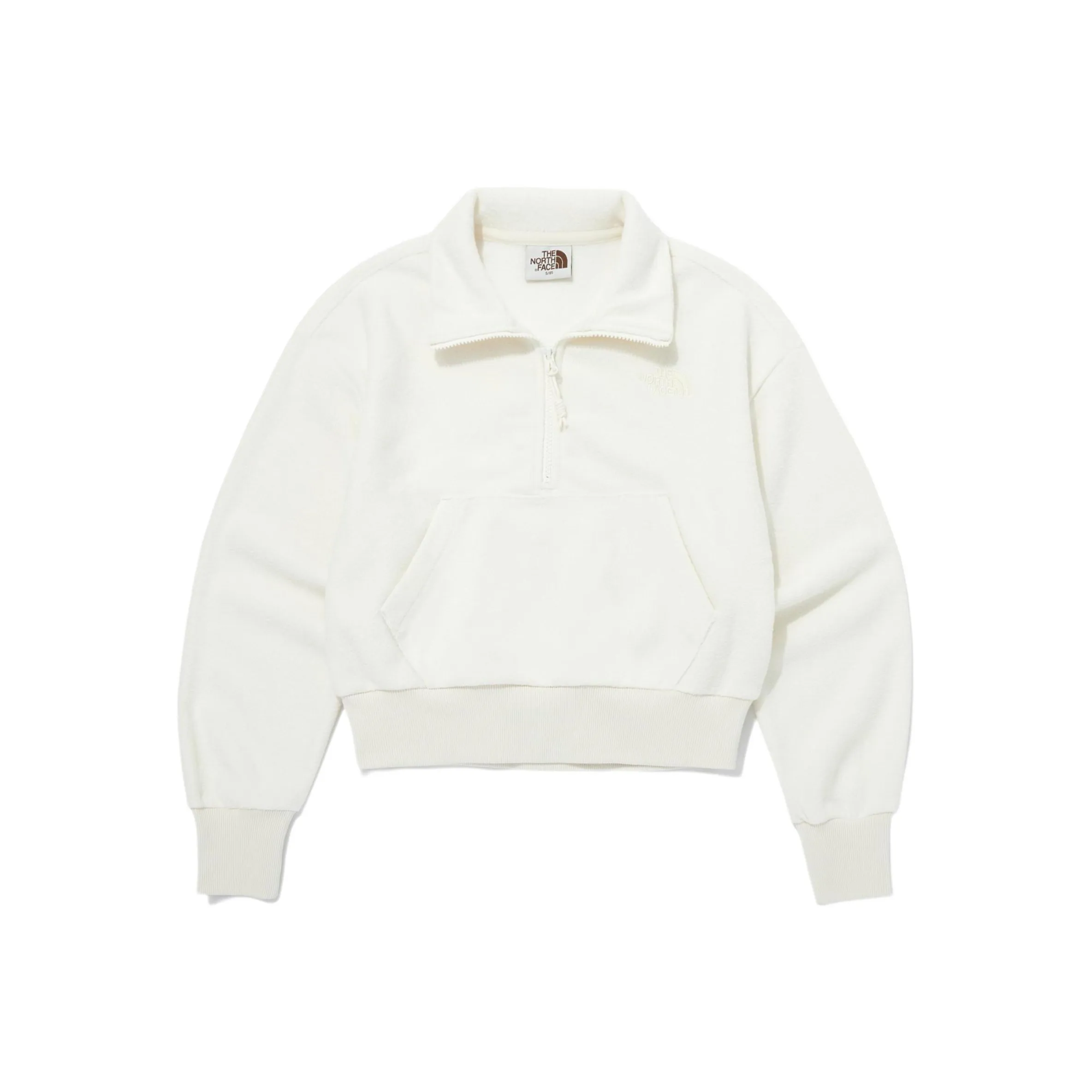 THE NORTH FACE Махровый Полузастежка Свитшоты Свитшот Женские Белые