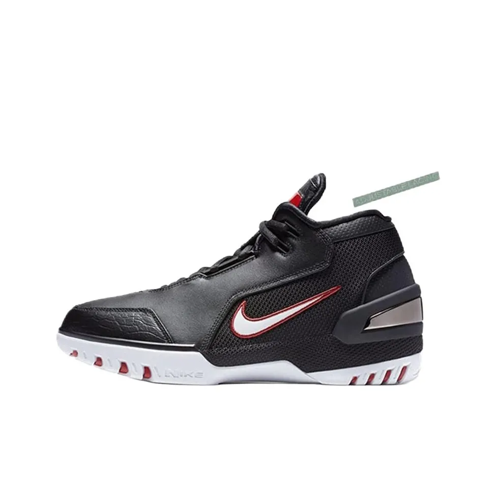 Nike Air Zoom Generation Черный Белый Ретро Нон-Слип Легкий MID Топ Винтажные Баскетбольные Кроссовки Мужские