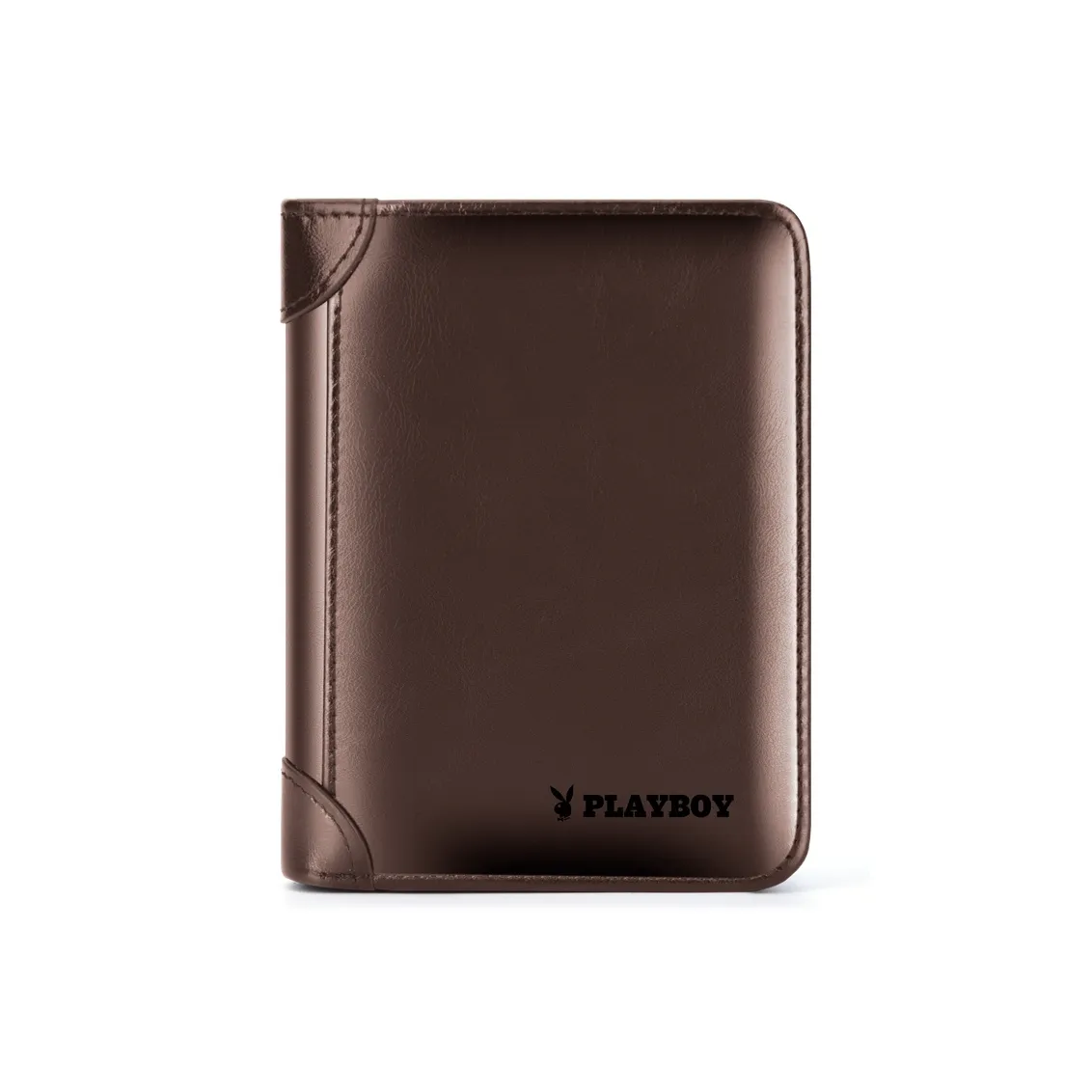PLAYBOY Collaboration Коровья кожа Кошелек Мужской Кофе Черный