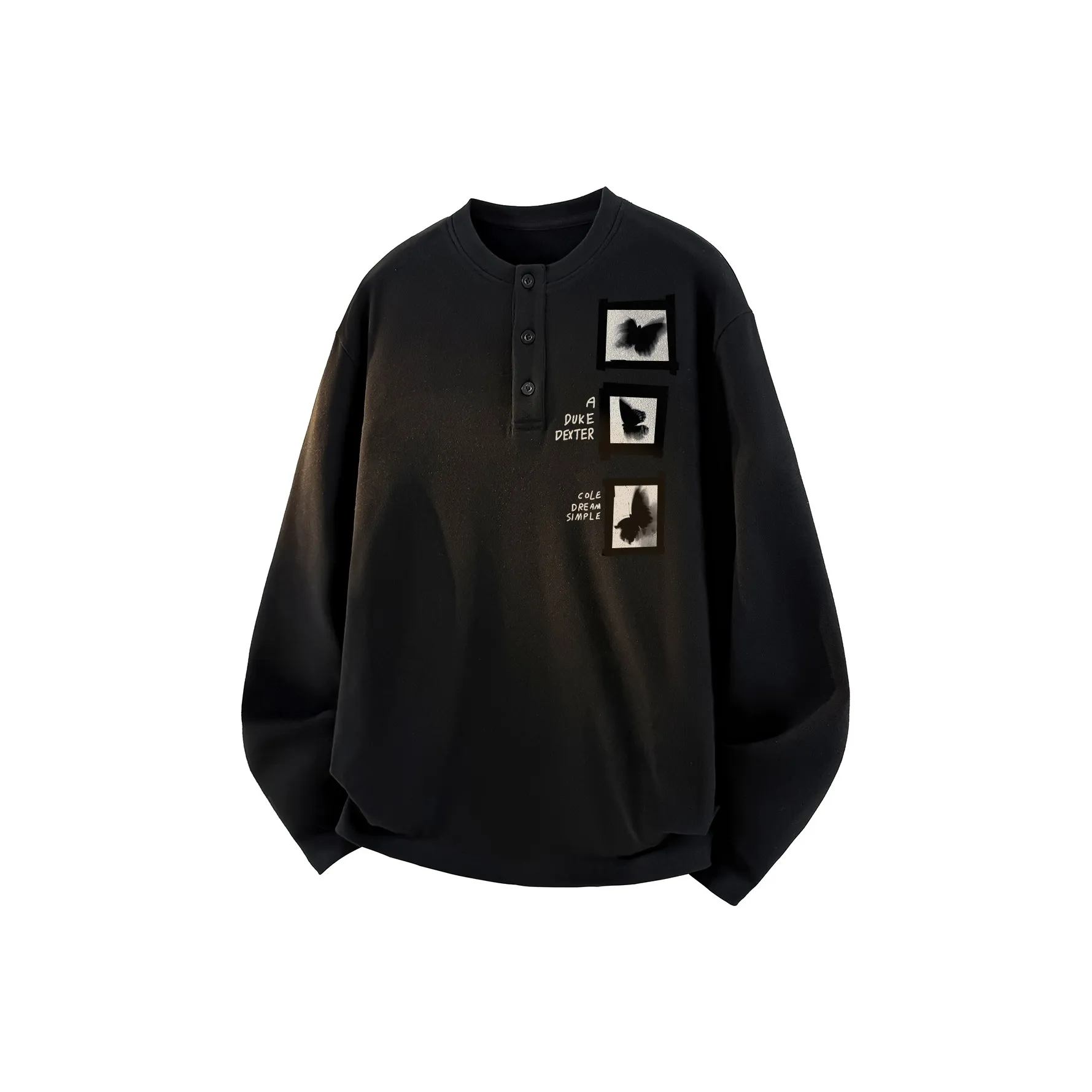 DUKE+DEXTER Длинный рукав Т-рубашка Унисекс