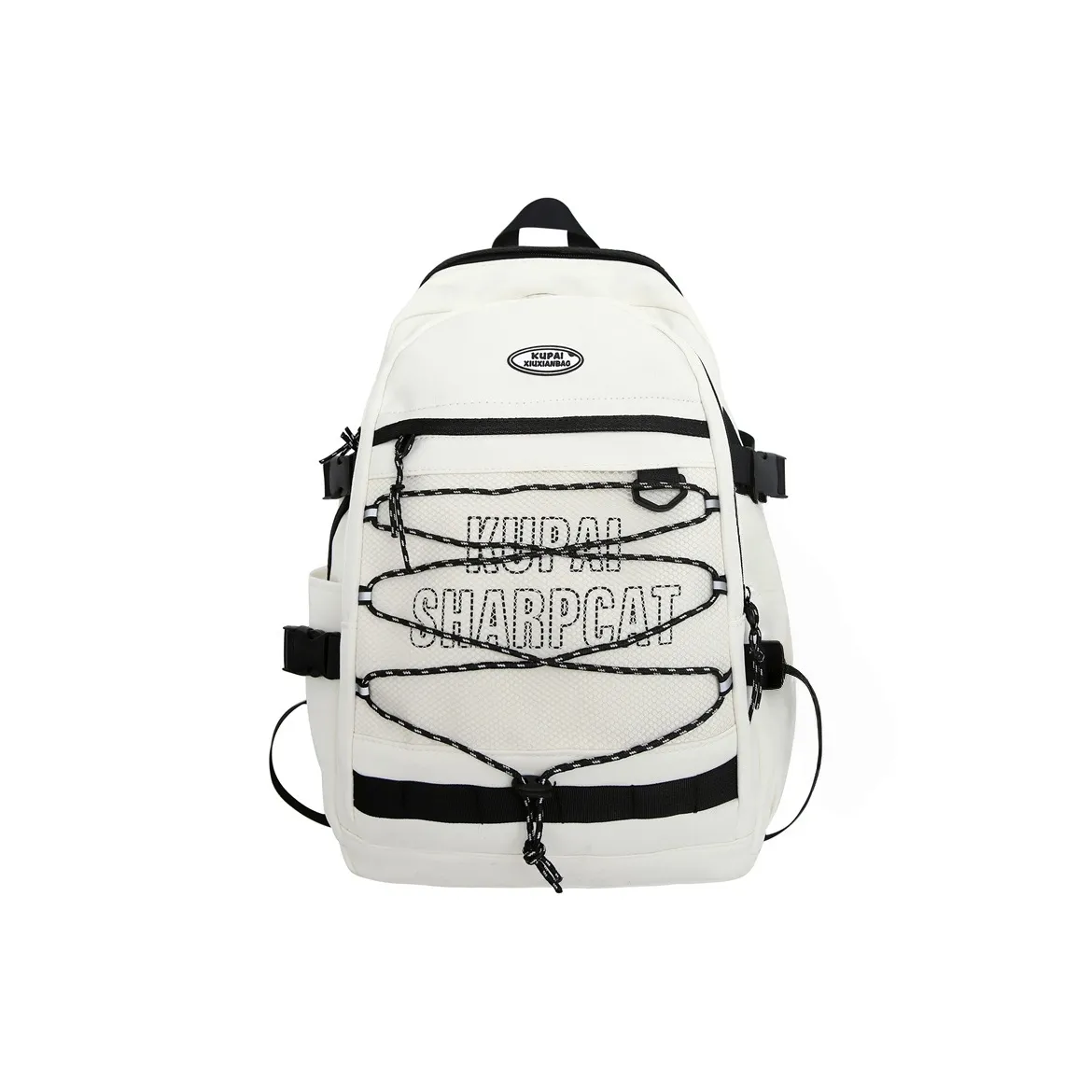 KINMAC Нейлон Сетчатая панель Ткань Рюкзак Стандартный Унисекс Белый Черный