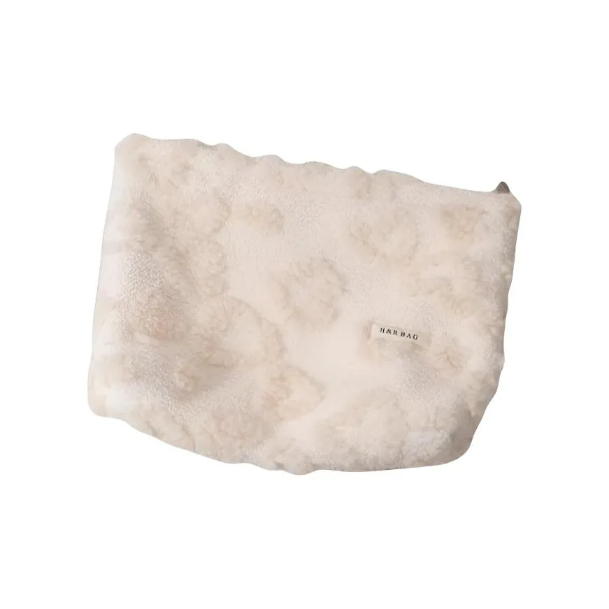 PureLove Кремовый стиль Сердце Плюшевый Косметичка Портативный Путешествие Уход за кожей Сумка для хранения Клатч