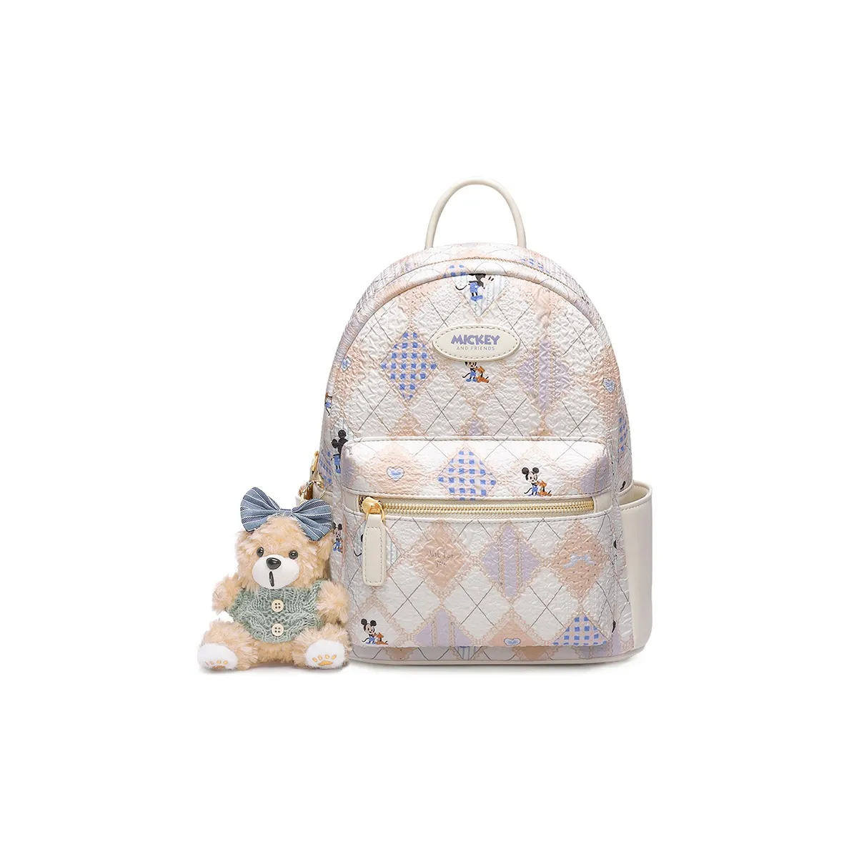 Disney Mickey ПУ (полиуретан) Рюкзак Женские Экрю