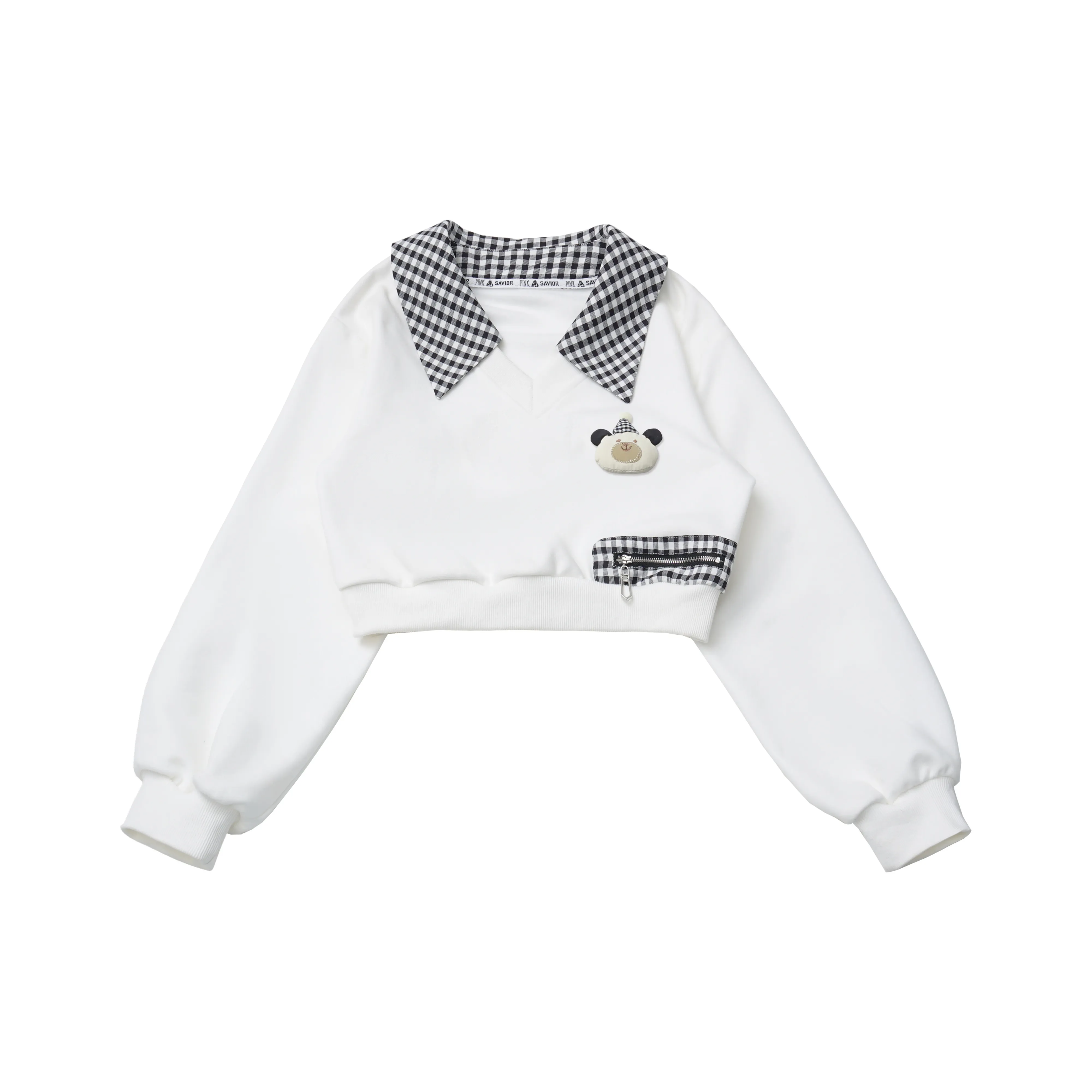 Pink Savior Короткий Свитшот Женские