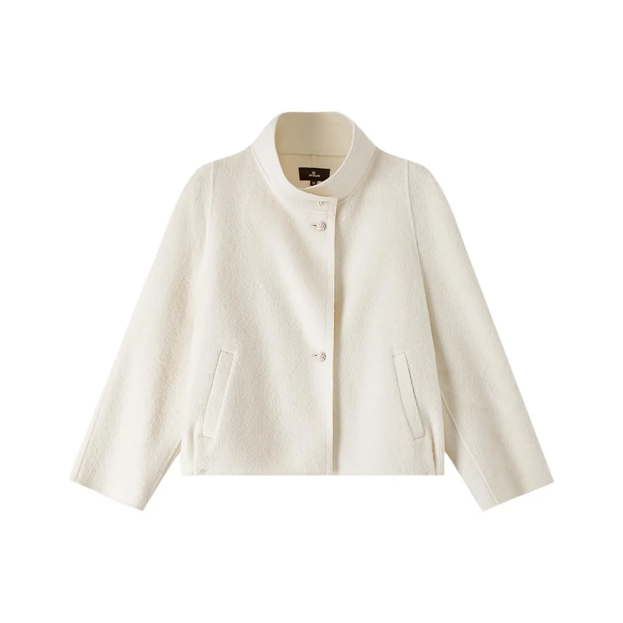 INSUN Кремовый Белый Женский Короткий Пальто