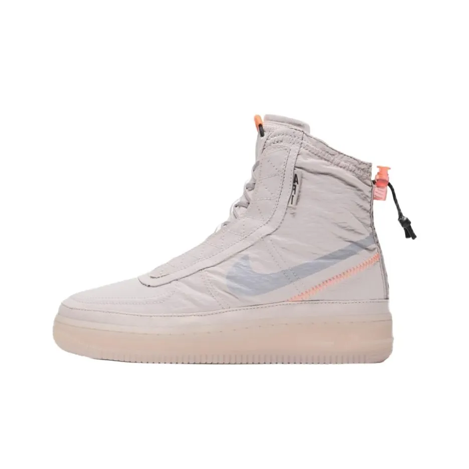 Nike Air Force 1 High Топ Скейтборд Кроссовки Женские Бежево-оранжевые