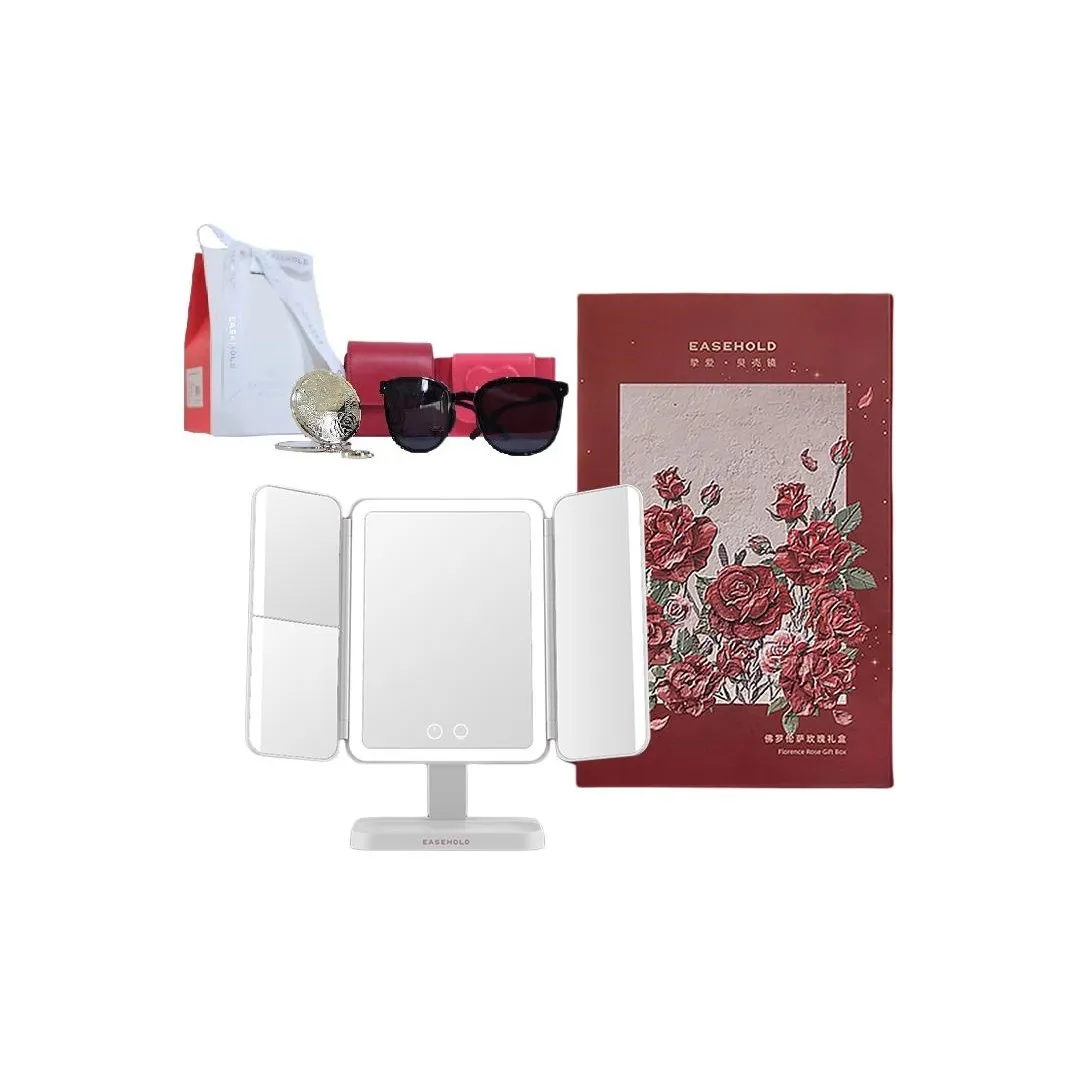 EASEHOLD Умное зеркало для макияжа LED оболочка коробка свет вверх зеркальце с кольцом свет