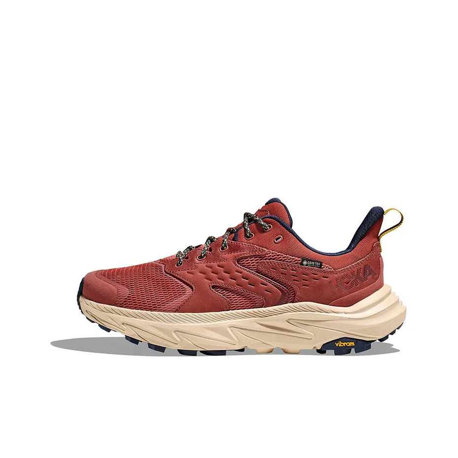 HOKA ONE ONE ANACAPA 2 Амортизация Износостойкие Низкие Беговые Кроссовки Мужские Пикантный Соус Красный