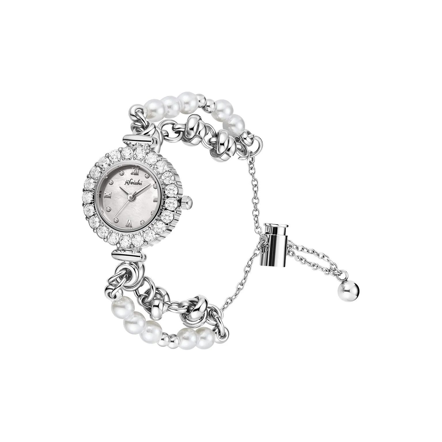 JIFEISHI Кварцевый механизм сплав ремешок женские часы многоцветный циферблат