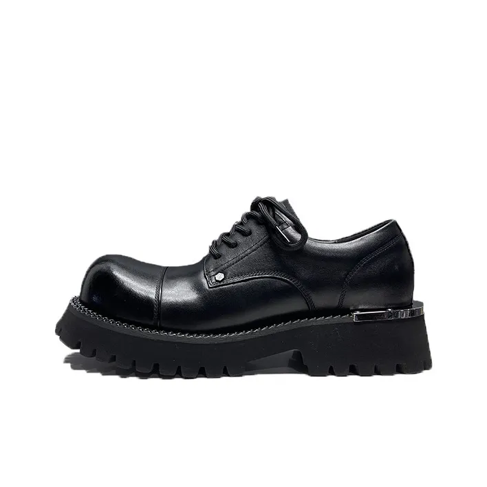 H2 Лицевая коровья кожа Стильный и универсальный Мужская обувь Повседневные кожаные туфли Мужской