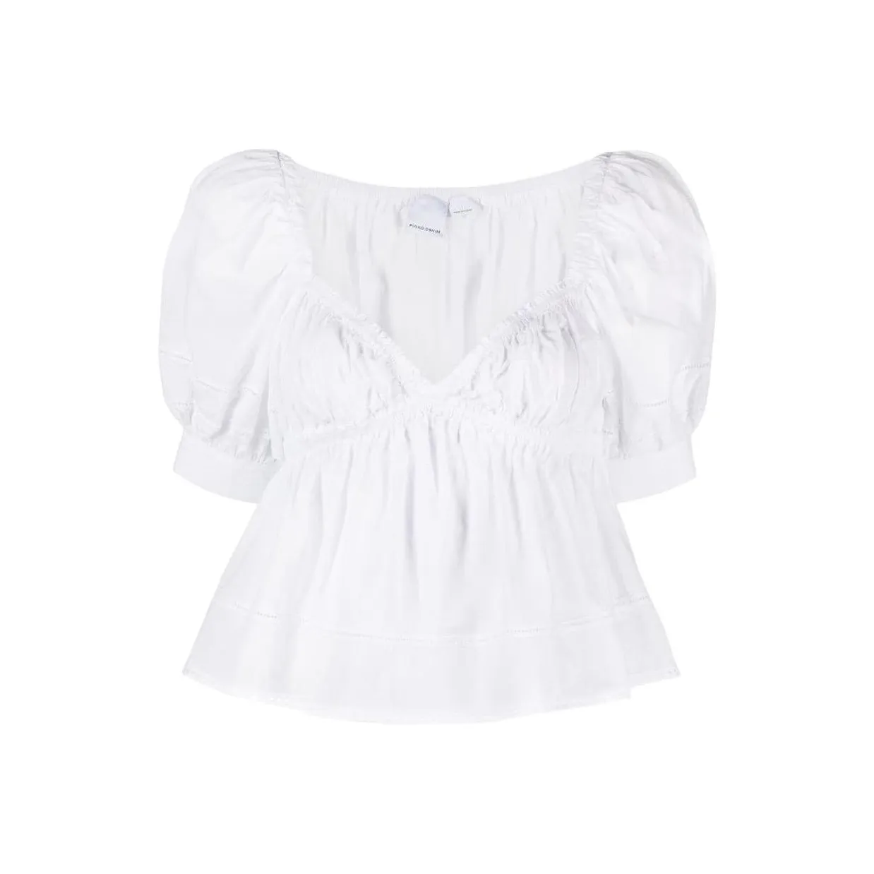 PINKO SS24 T Рубашка Женская Белая