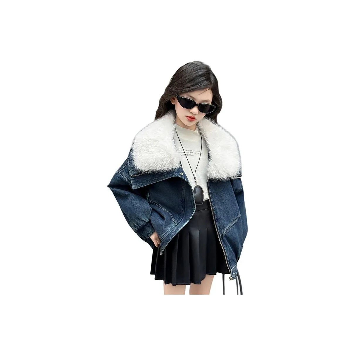 GULIJIA Деним Куртка Осенний Зимний Подростки