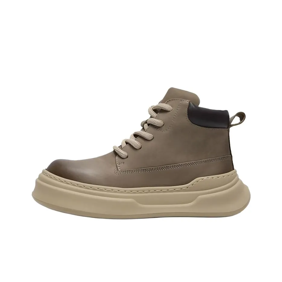 H2 Лицевая коровья кожа Стильный Британский Мужская обувь Мартин Boot Мужской