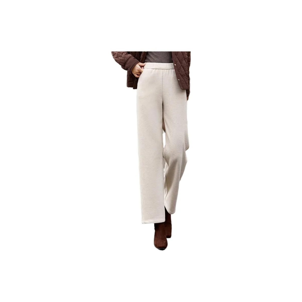 ZUOSAISI Теплая зима Повседневные брюки Женские