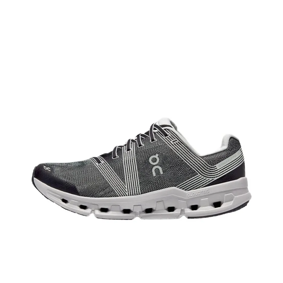 On Cloudgo Low Топ Беговые кроссовки Мужской Черный Ледниковый серый