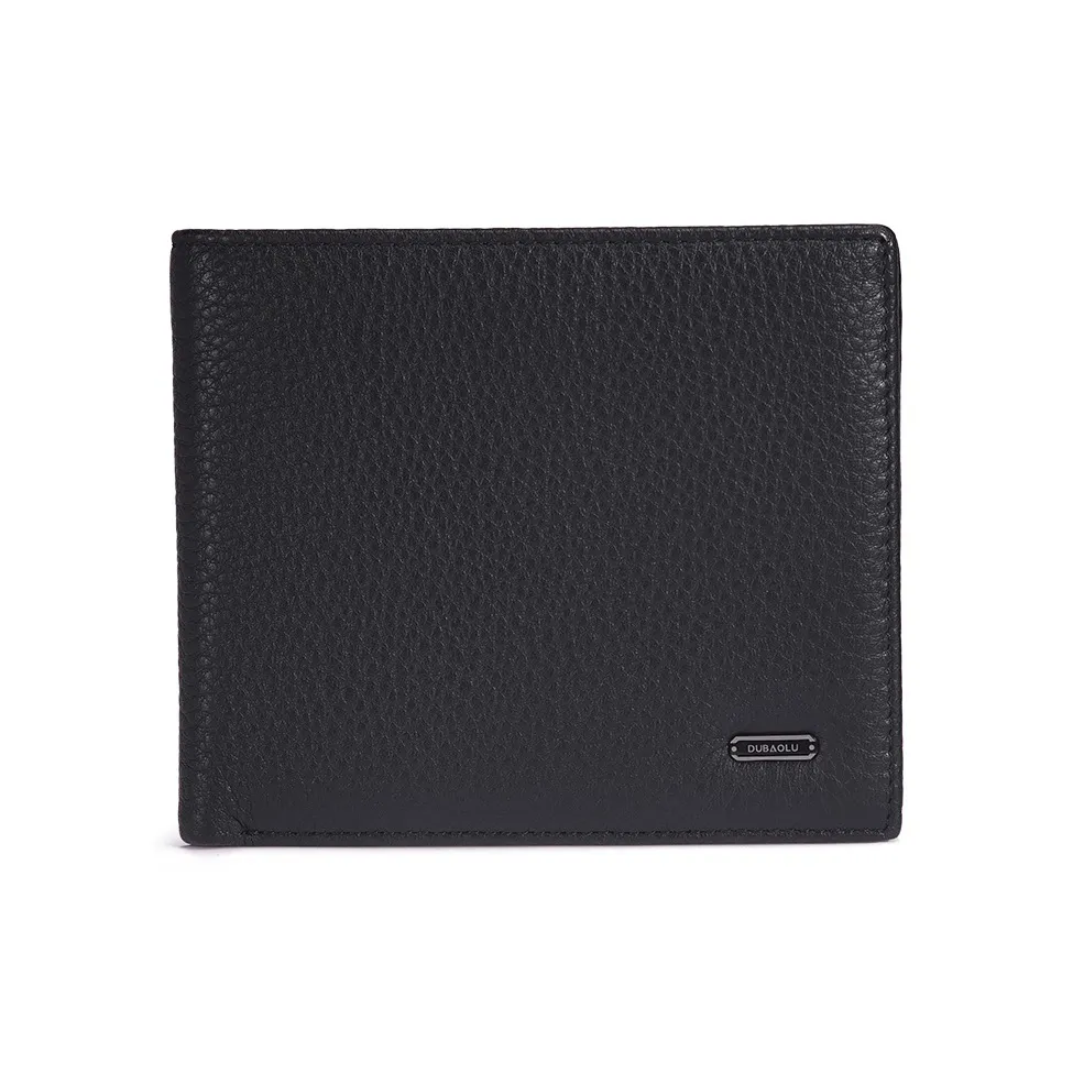 DOUBAOLU Кошелек из коровьей кожи стандартный мужской черный
