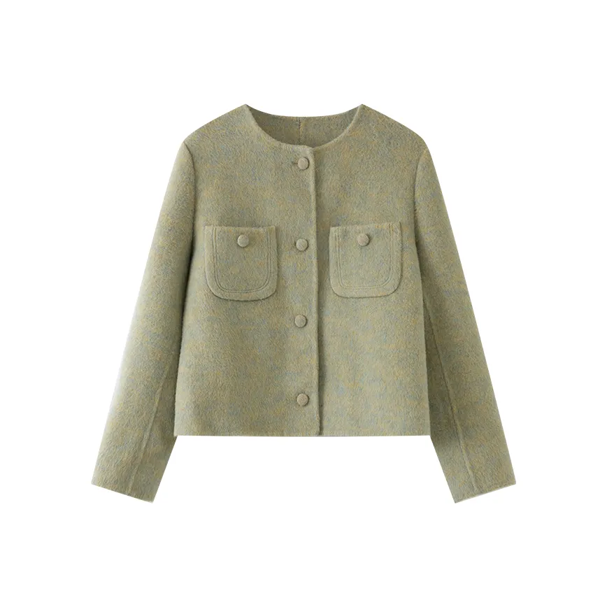 SHANGJING Зеленое Женское Пальто