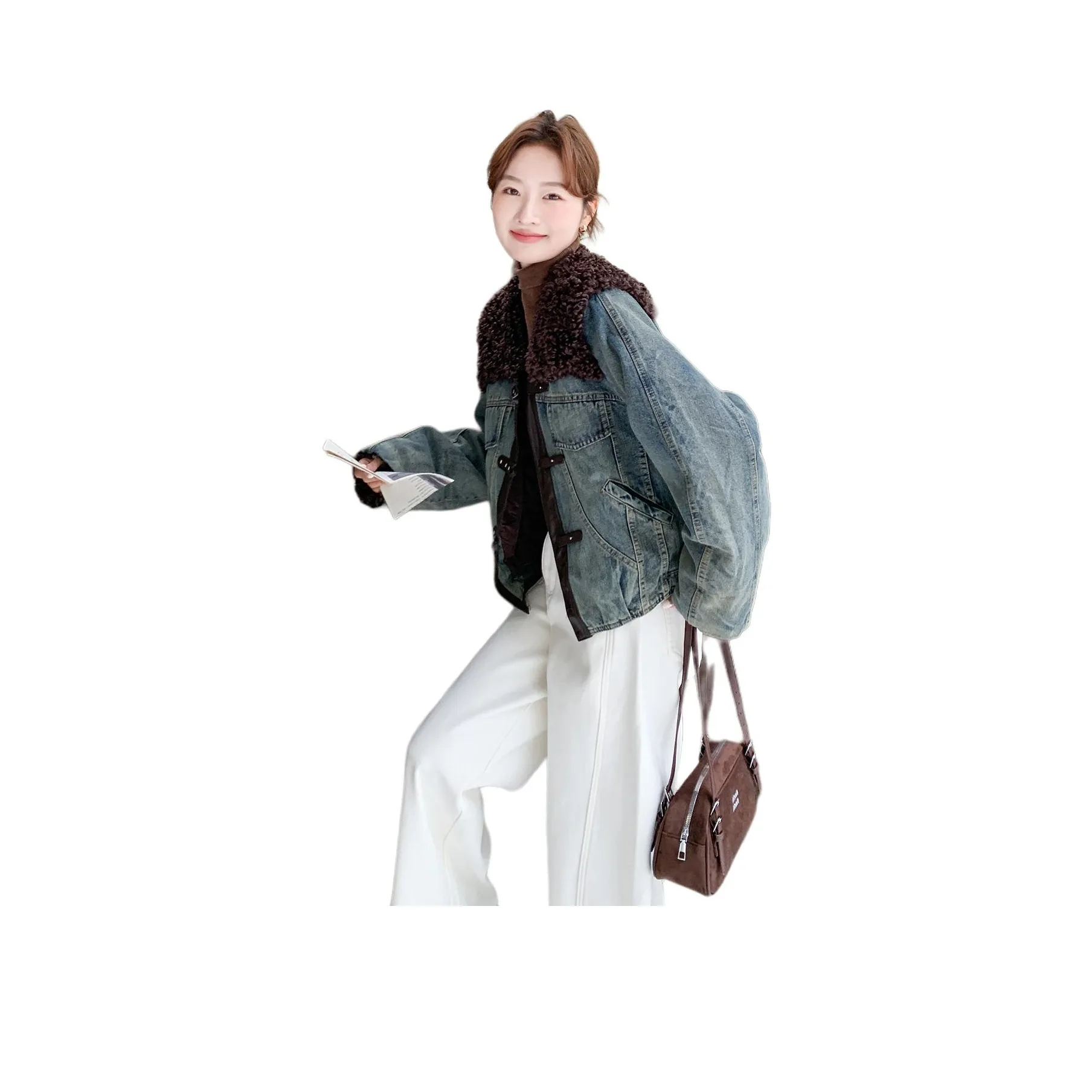 MEXICAN Джинсовый синий Женские Джинсовые куртки