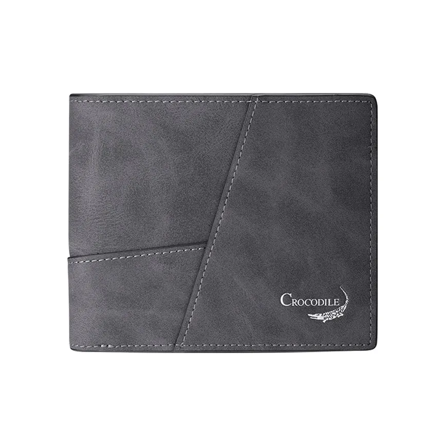 Крокодил Синтетическая кожа Кошелек Стандартный Мужской Градиент серый