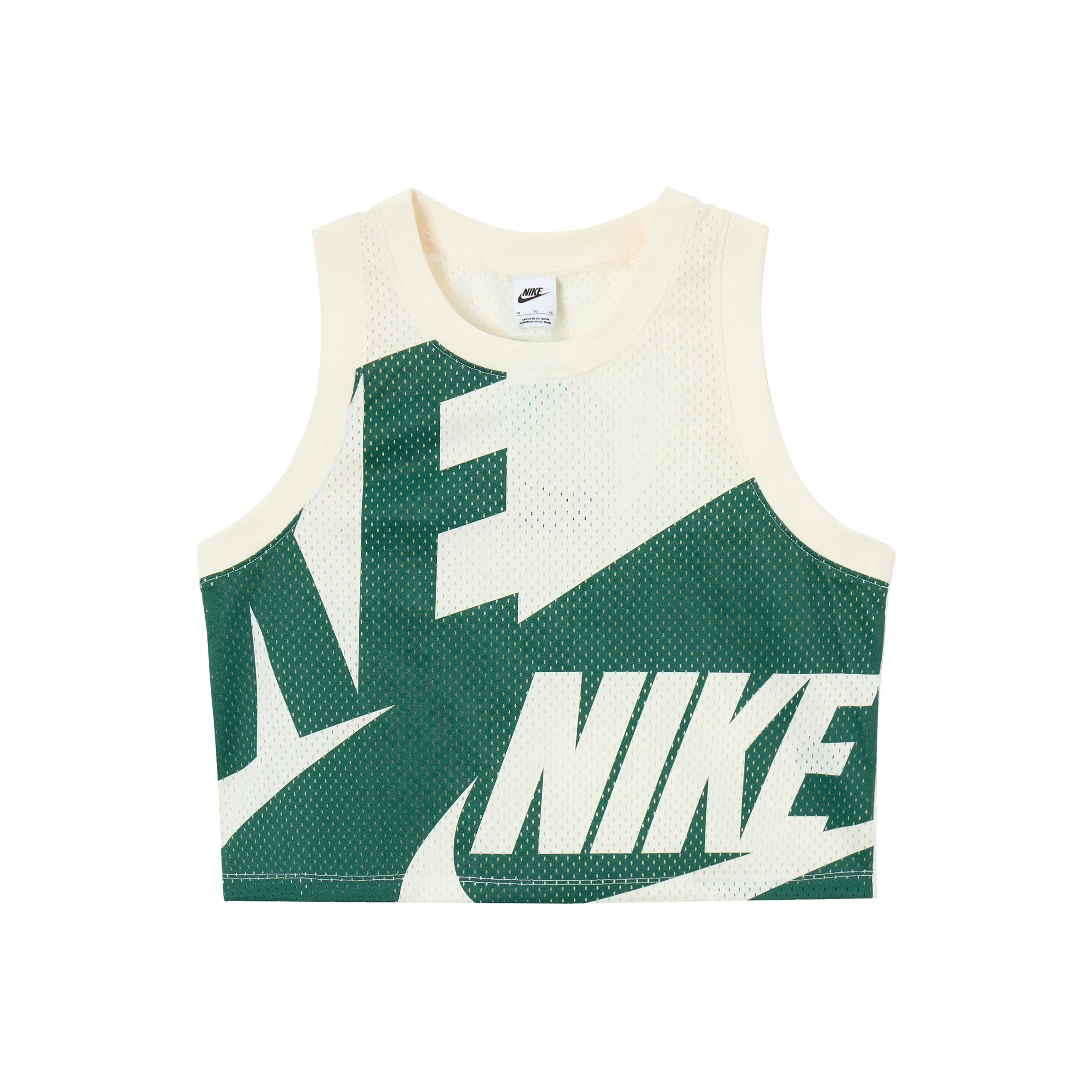 Nike Майка Женская Светлый Айвори Белый