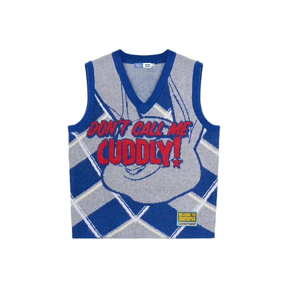 CANOTWAIT_ Blue Unisex Tank Tops CANOTWAIT_ Синий Унисекс Майки