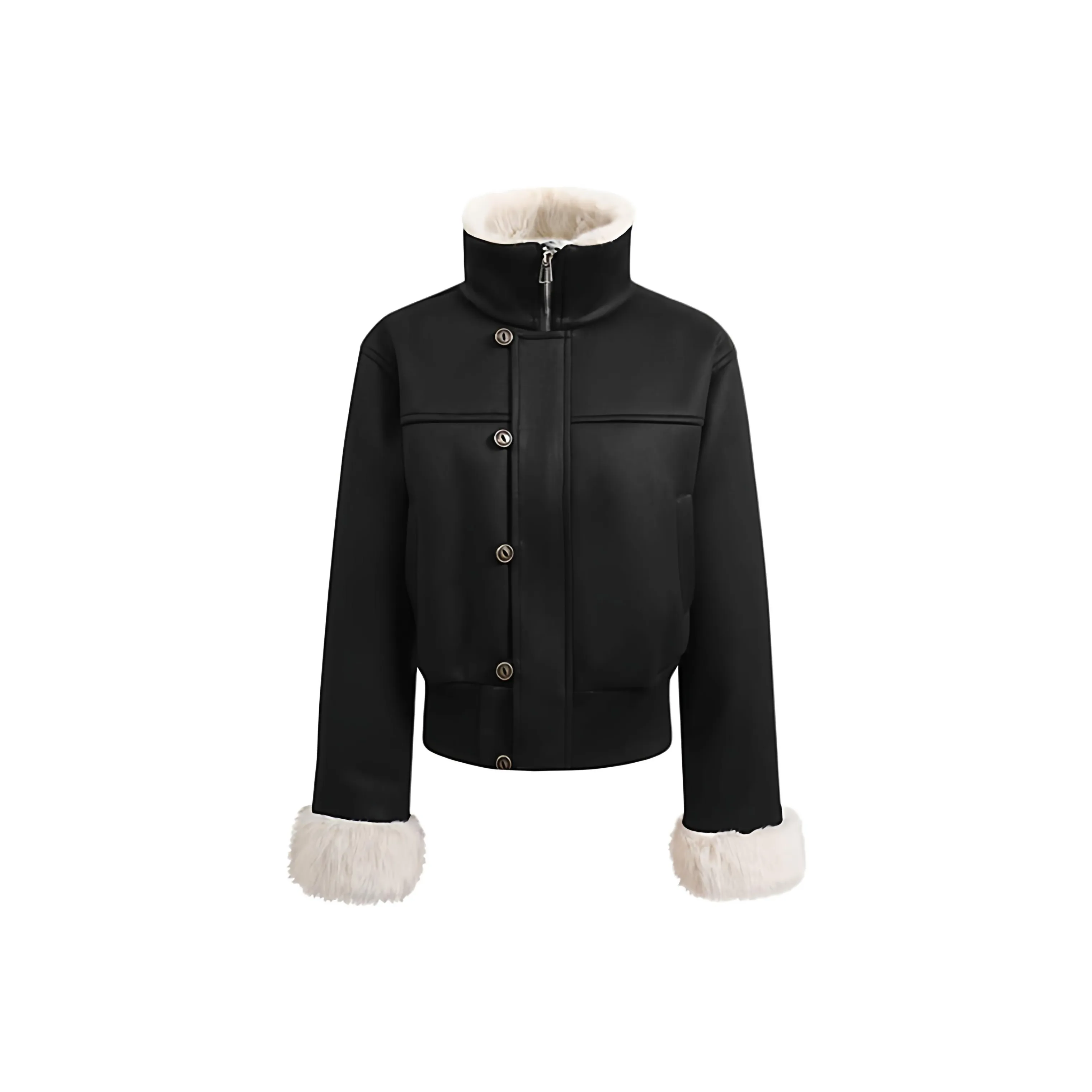 Langqing Черный Milk Puff Женские пуховики