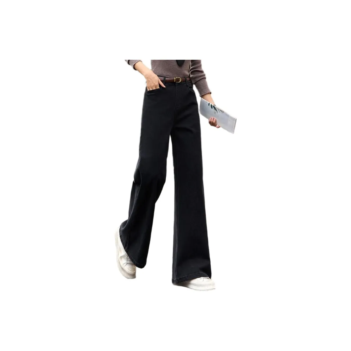 ZUOSAISI Теплая зима Джинсы Женские