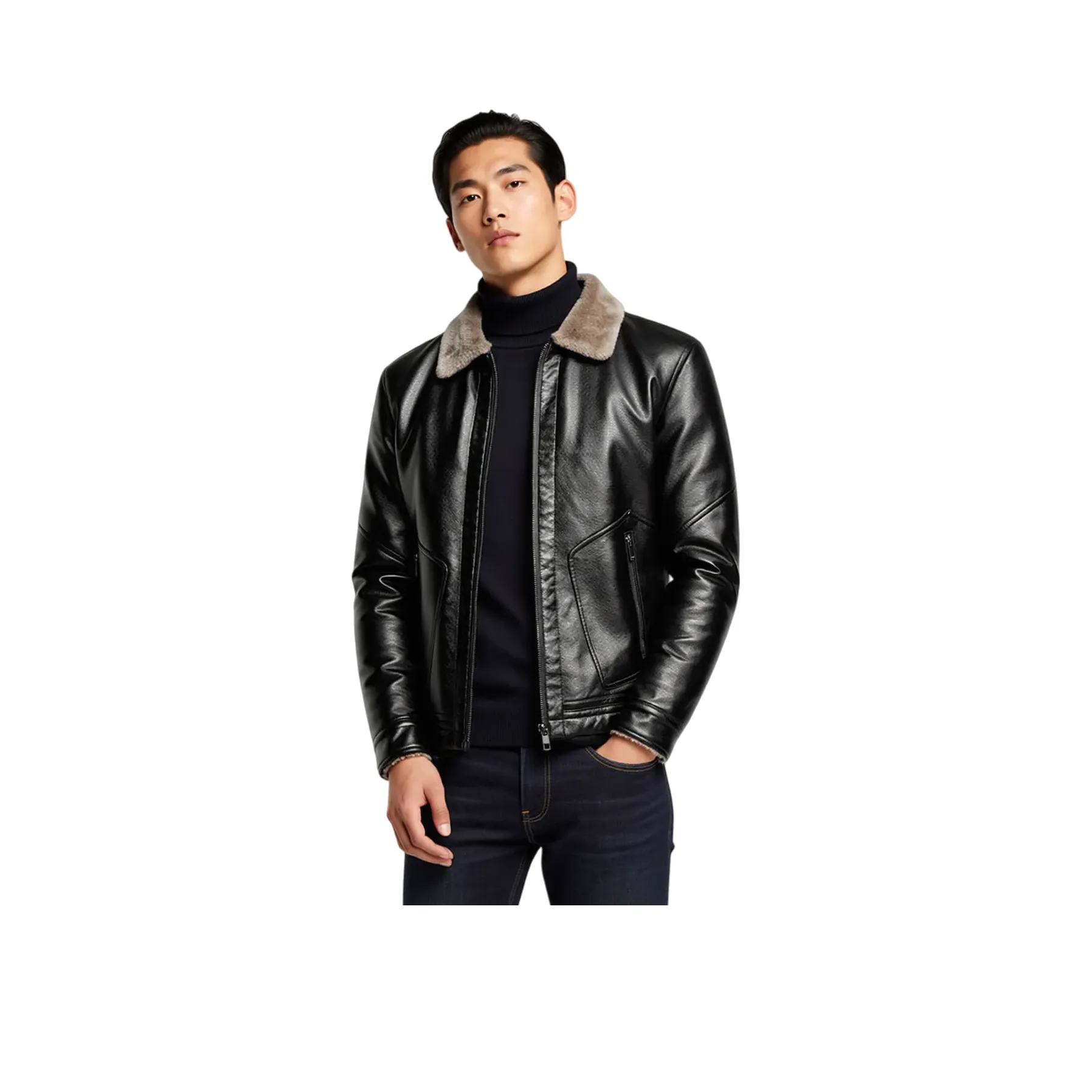 PIERRE CARDIN Кожа Куртка Унисекс