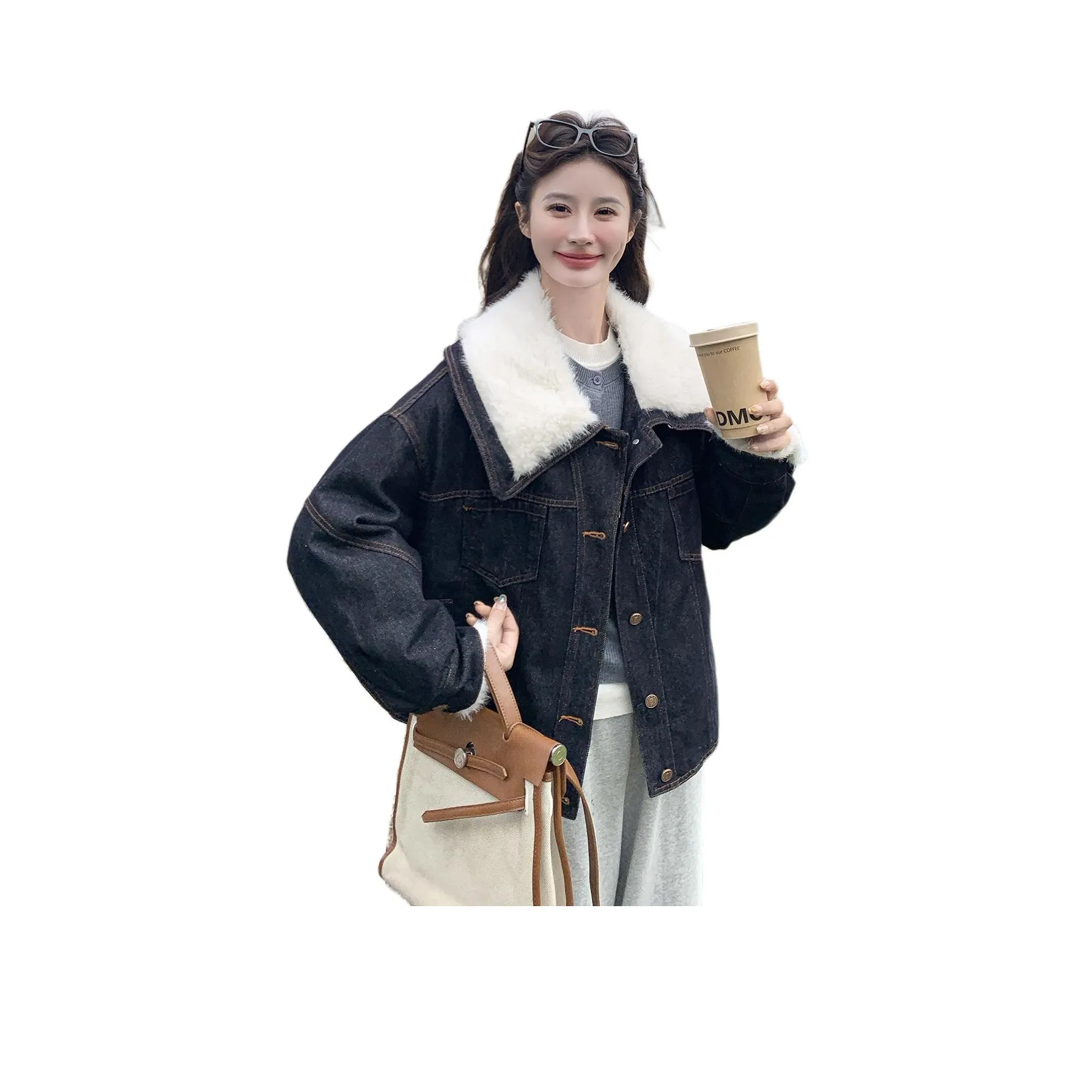 MEXICAN Темно-синий Женские Джинсовые куртки