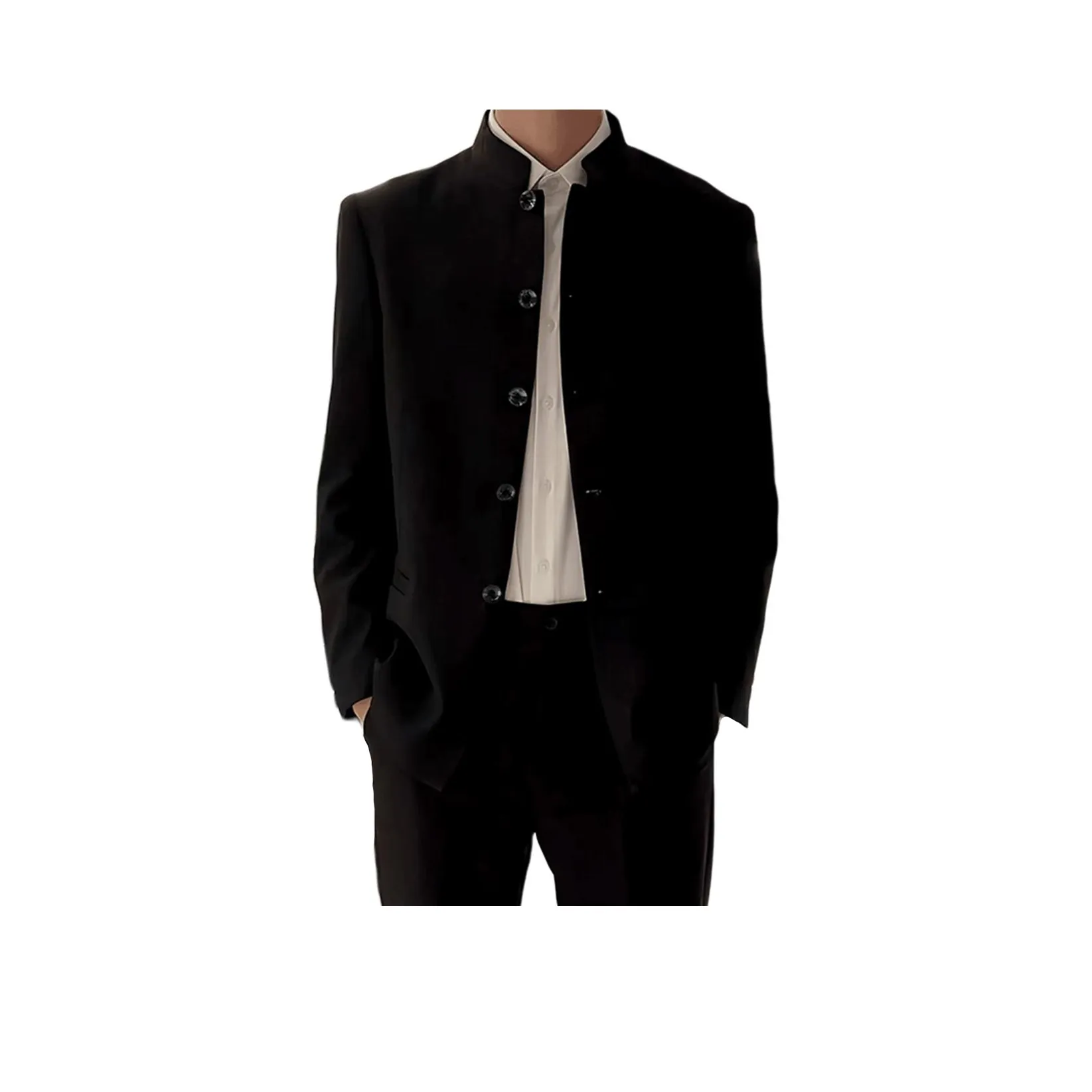 City Hipster Черный Унисекс Костюмы Чжуншань