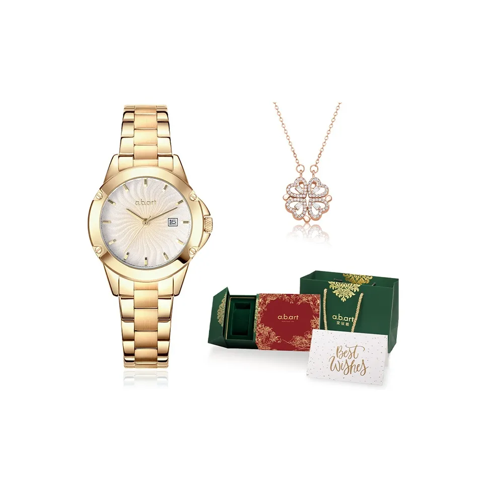 A.b.art Кварцевый механизм белый циферблат женские часы