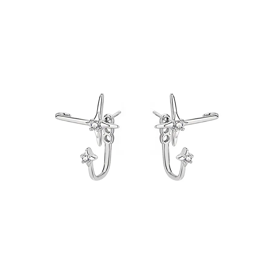 Серьги Daisy Dream с цирконием унисекс