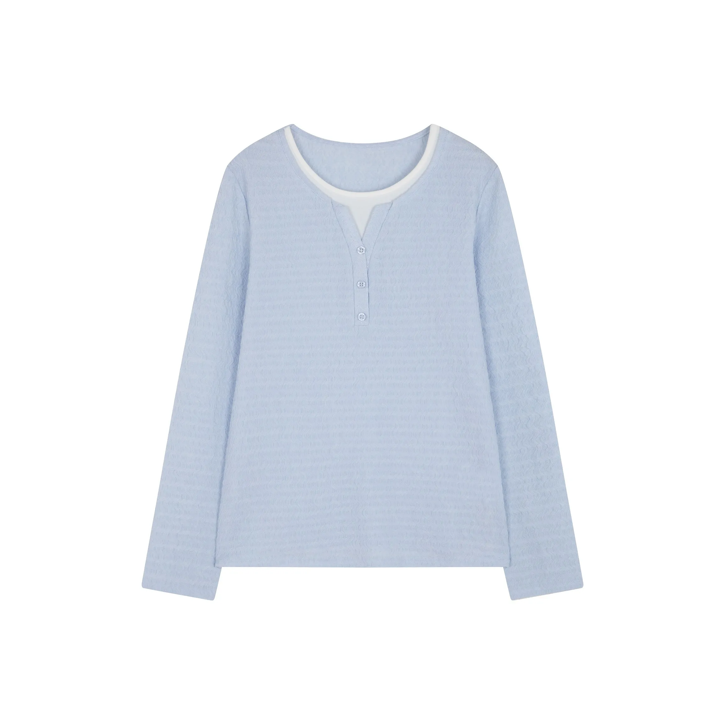 XWI Стандартная T-рубашка Женская Небесно-голубая