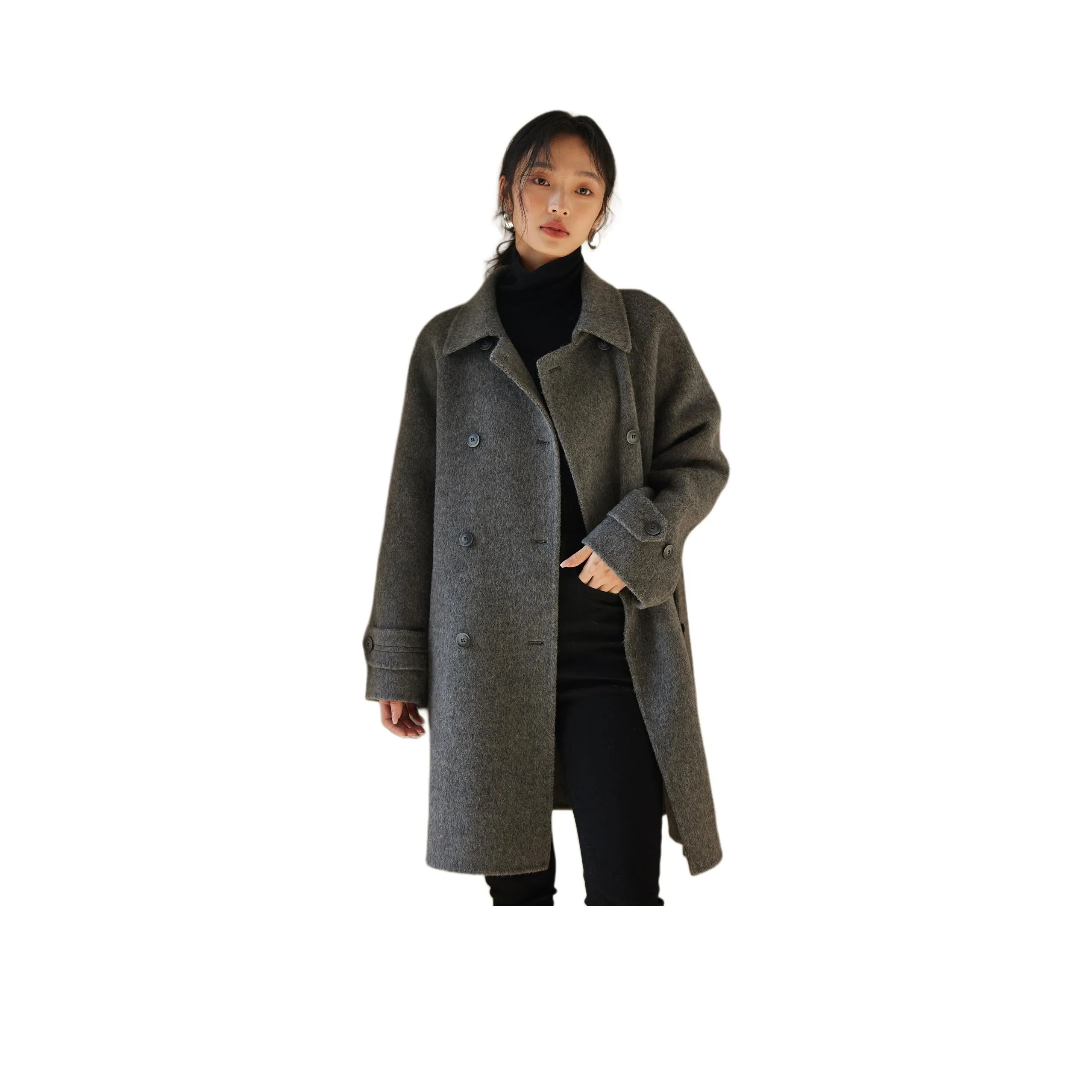 XWI Пальто Женское Темный Фотиния Серый