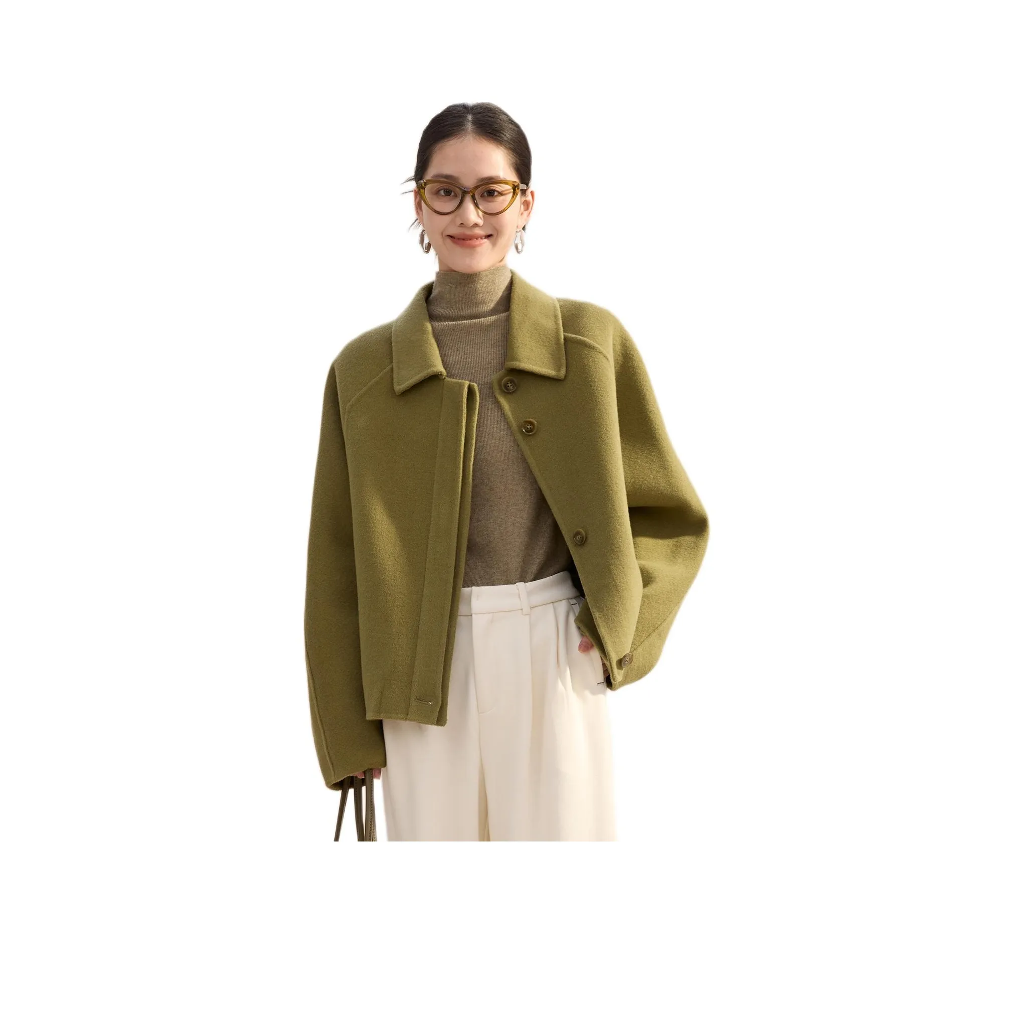 XWI Mango Green Women's Coat XWI Манго Зеленый Женское Пальто
